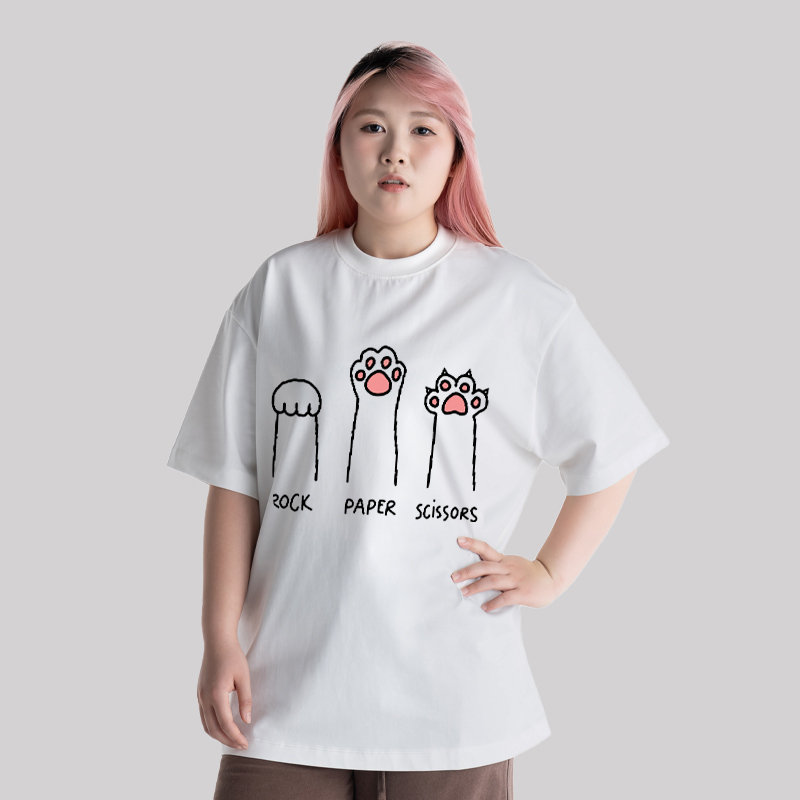 Cat Paw Unisex Oversized T-shirt