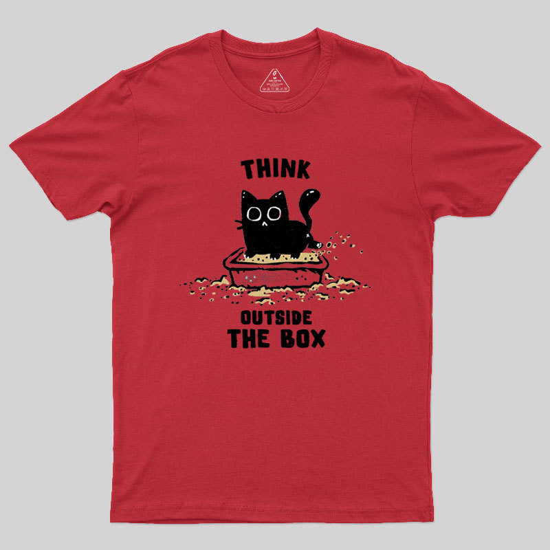 Think Outside The Cat Box Geek T-Shirt