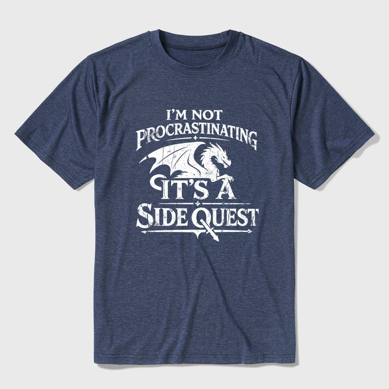 I'm Not Procrastinating It's A Side Quest Ultra Soft Heather Tee