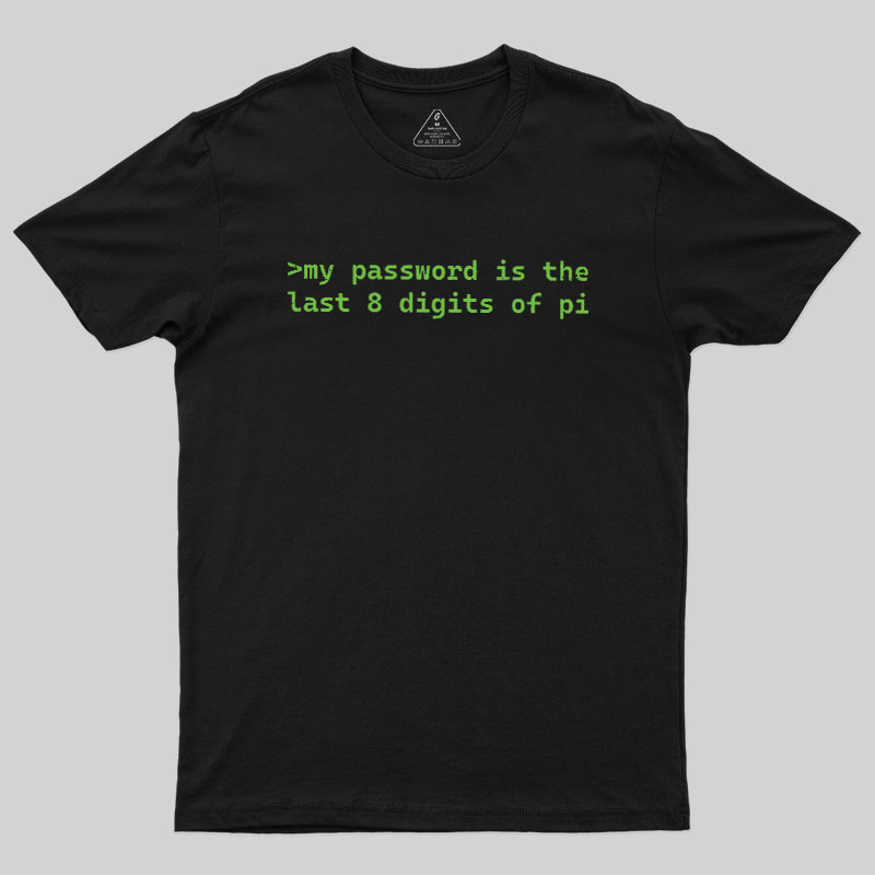 The Last 8 Digits Of Pi Geek T-Shirt