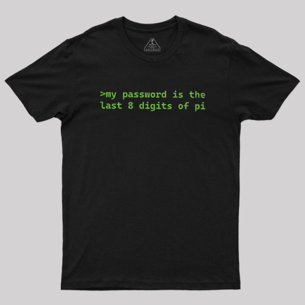 The Last 8 Digits Of Pi Geek T-Shirt