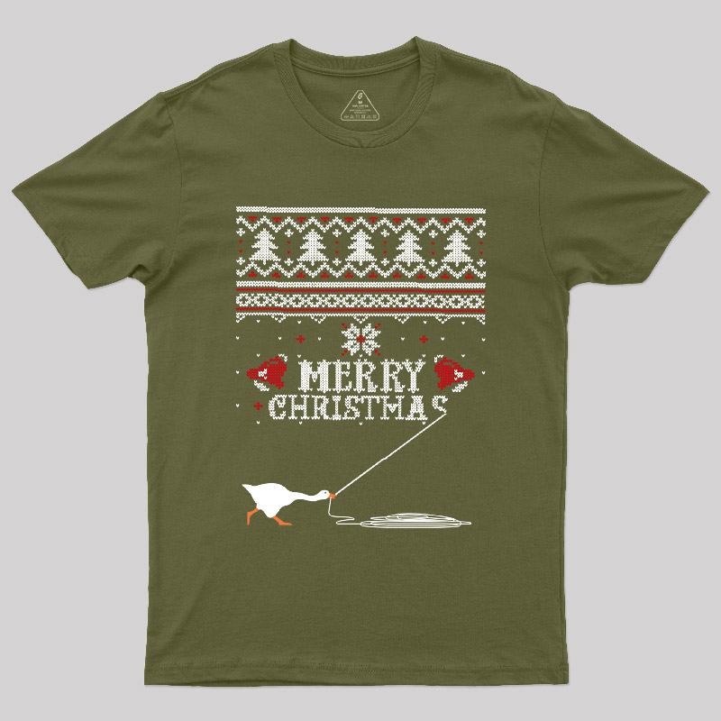 Merry Honked Christmas Funny Honk Goose T-Shirt