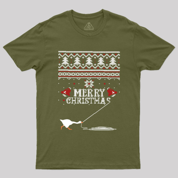 Merry Honked Christmas Funny Honk Goose T-Shirt