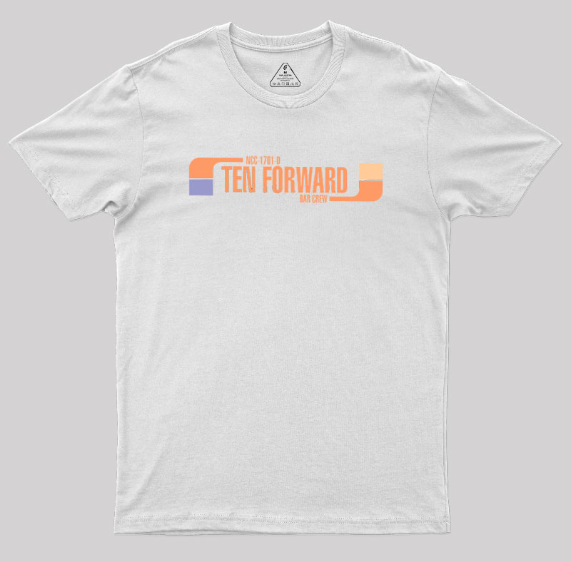 Ten Forward Bar Crew NCC 1701-D Geek T-Shirt