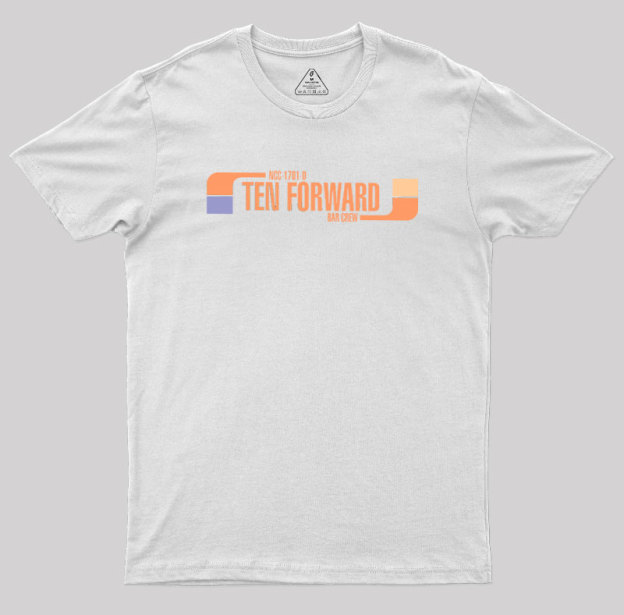 Ten Forward Bar Crew NCC 1701-D Geek T-Shirt