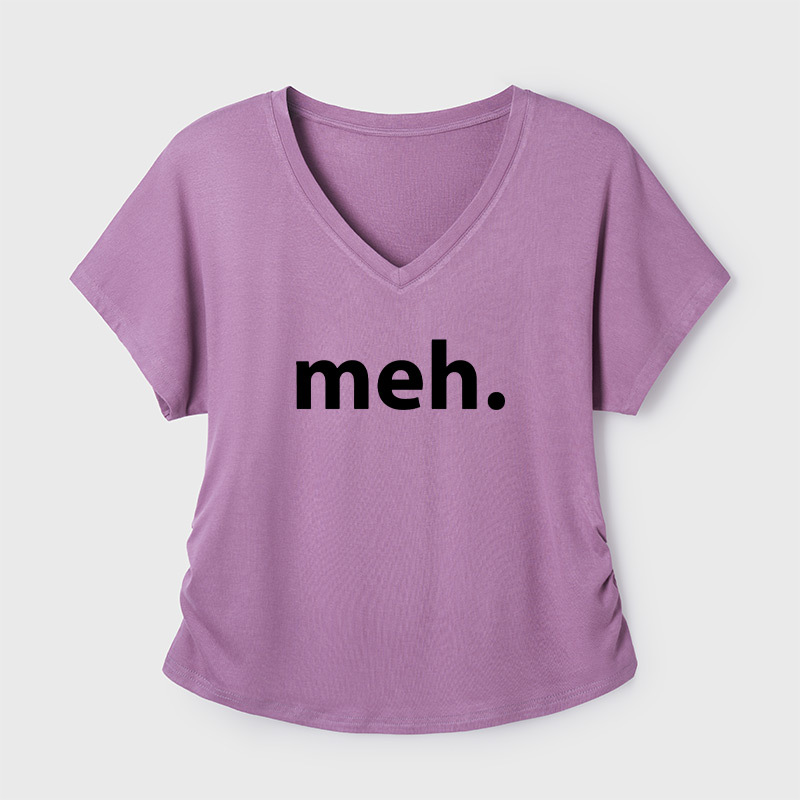 Meh Geek Dolman Sleeve V-Neck Shirt