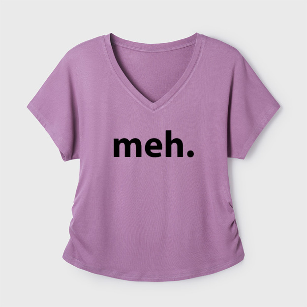 Meh Geek Dolman Sleeve V-Neck Shirt