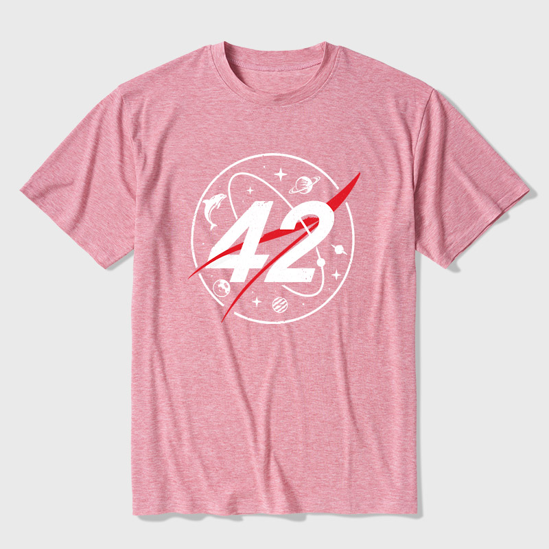 42 Life Universe Everything Ultra Soft Heather Tee