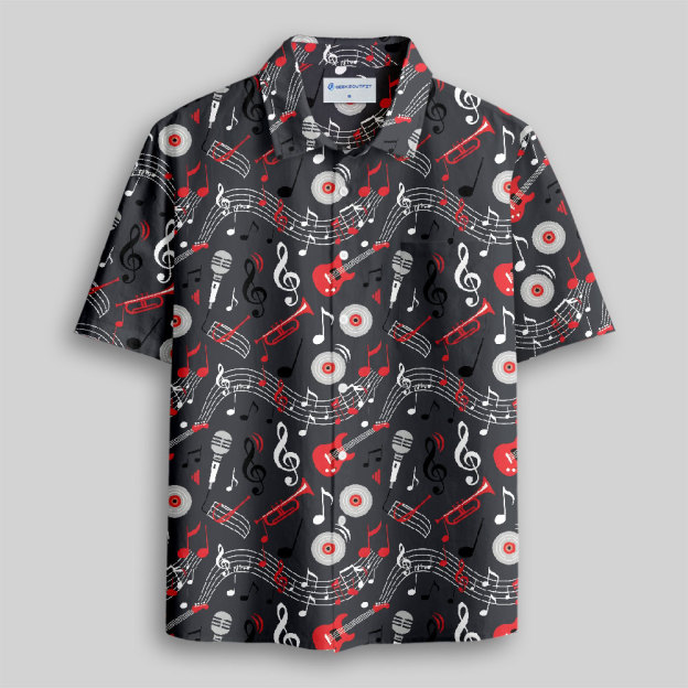 Melody Symphony Button Up Pocket Shirt