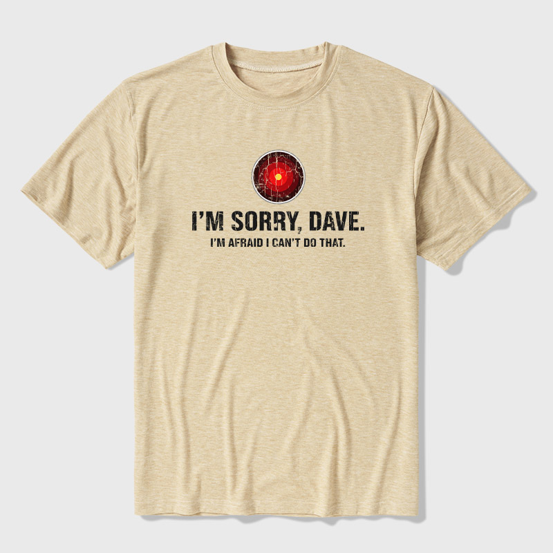 HAL Sorry Dave Quote Ultra Soft Heather Tee