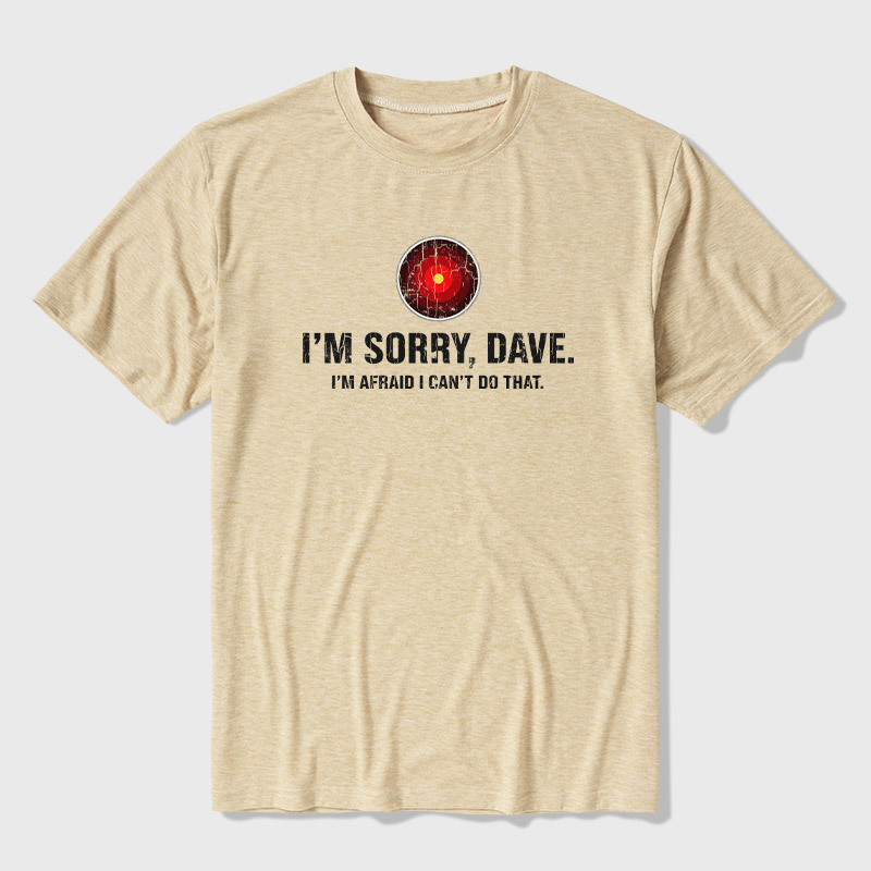 HAL Sorry Dave Quote Ultra Soft Heather Tee