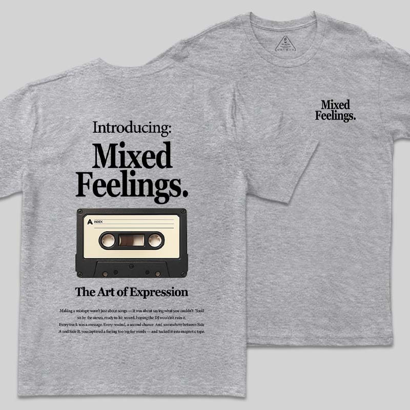 Mixed Feelings Front and Back Printing Geek T-Shirt
