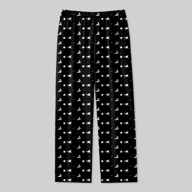 Peace Was Never An Option Goose Black Geek Loungewear Pants
