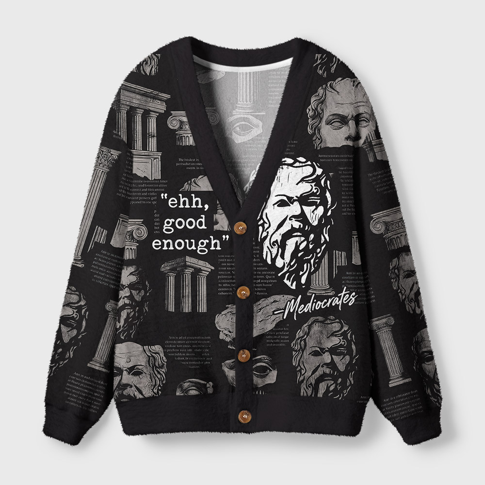 Mediocrates Geek Ugly Cardigan Sweaters