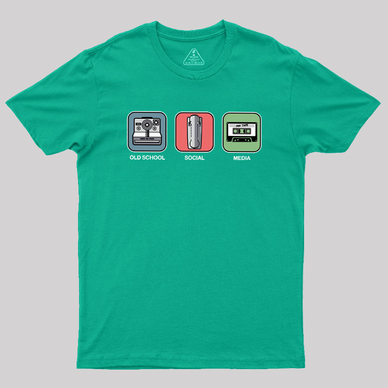 Old School Social Media Geek T-Shirt