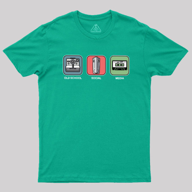 Old School Social Media Geek T-Shirt