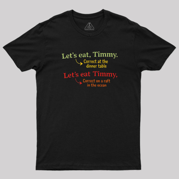 Punctuation Changes Everything Geek T-Shirt