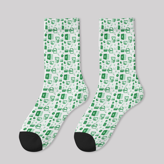 Spreadsheet Chic Men's Socks
