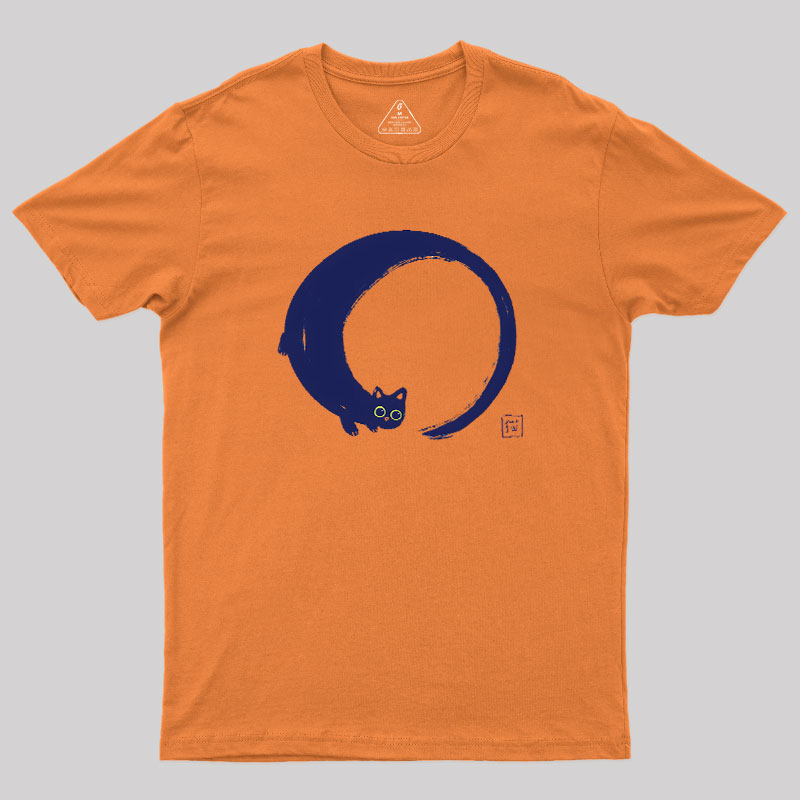 Enso Cat Geek T-Shirt