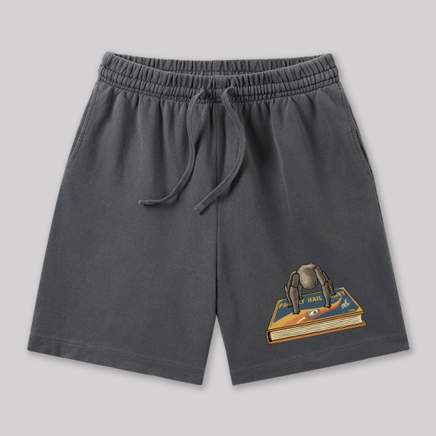 Funny Rocky Geeky Washed Shorts