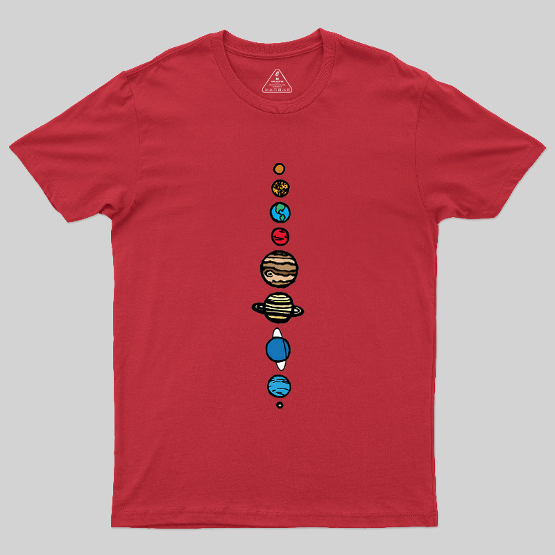 Space Nerd Planets Geek T-Shirt