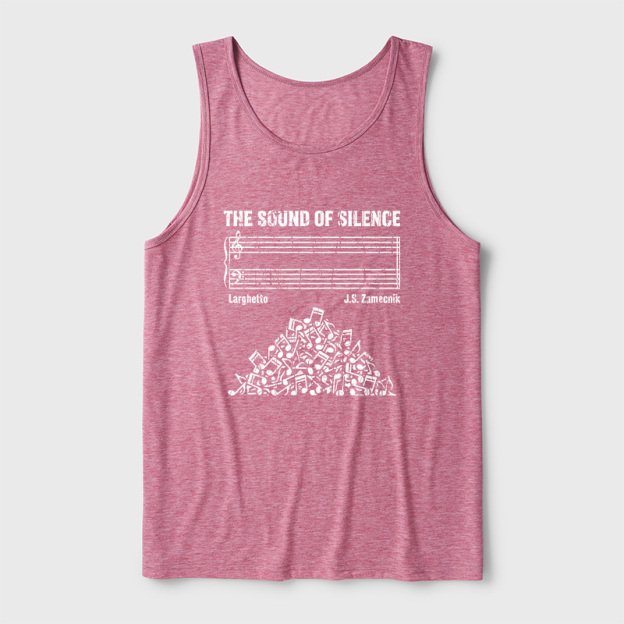 The Sound Of Silence Music Sheets Ultra Soft Heather Tank