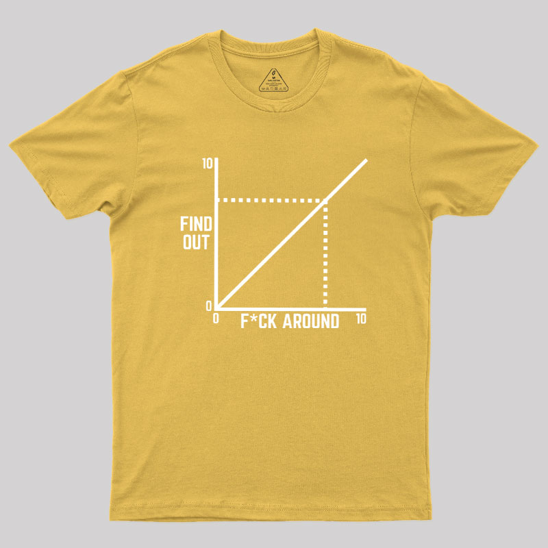 Funny Fck Around And Find Out Diagram Chart Geek T-Shirt