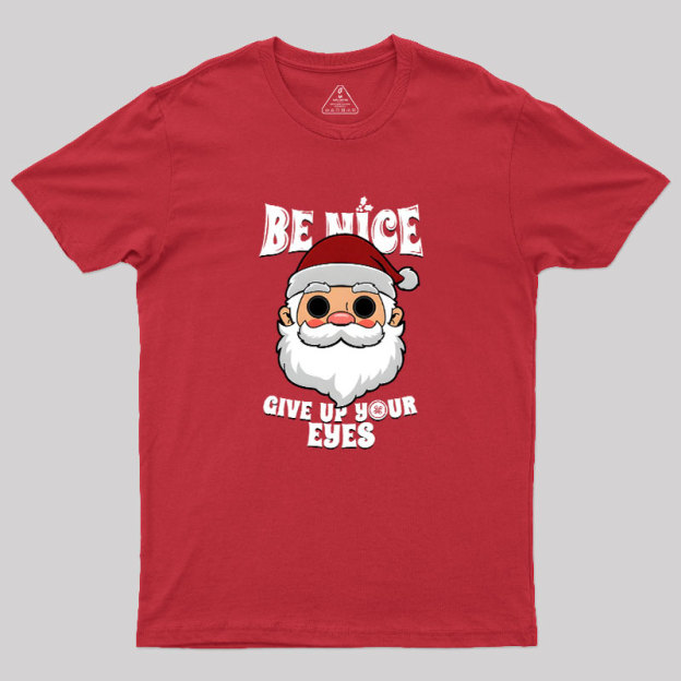 Spooky Santa Claus Dark Humor Gift For Christmas Geek T-Shirt