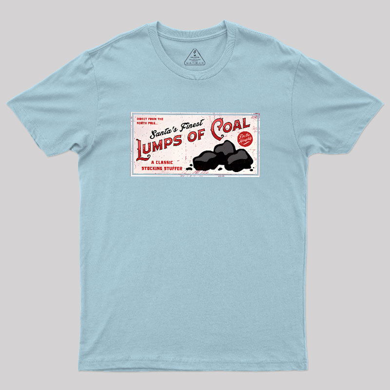 Santa's Coal Vintage Ad Geek T-Shirt