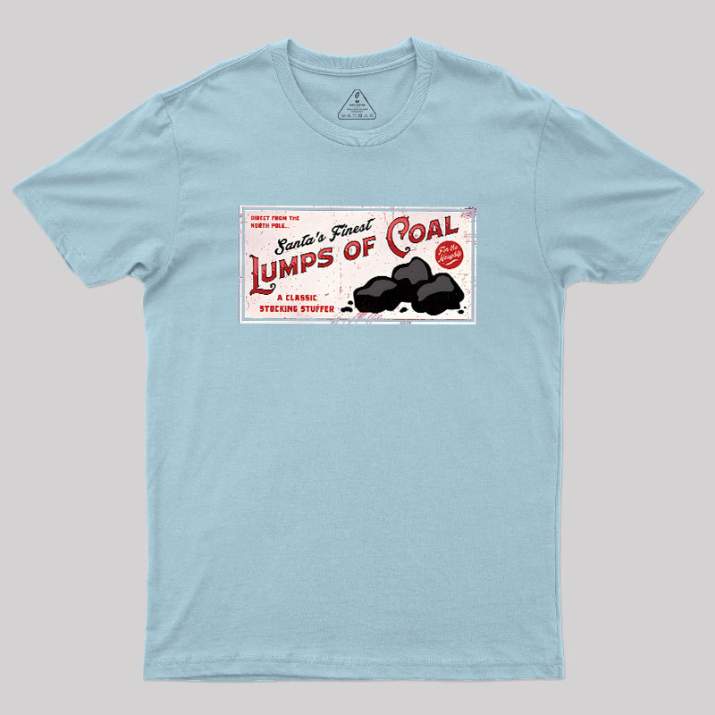 Santa's Coal Vintage Ad Geek T-Shirt