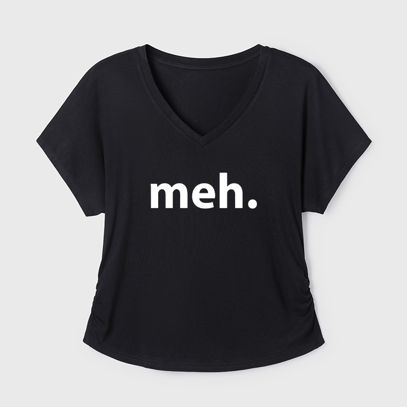 Meh Geek Dolman Sleeve V-Neck Shirt