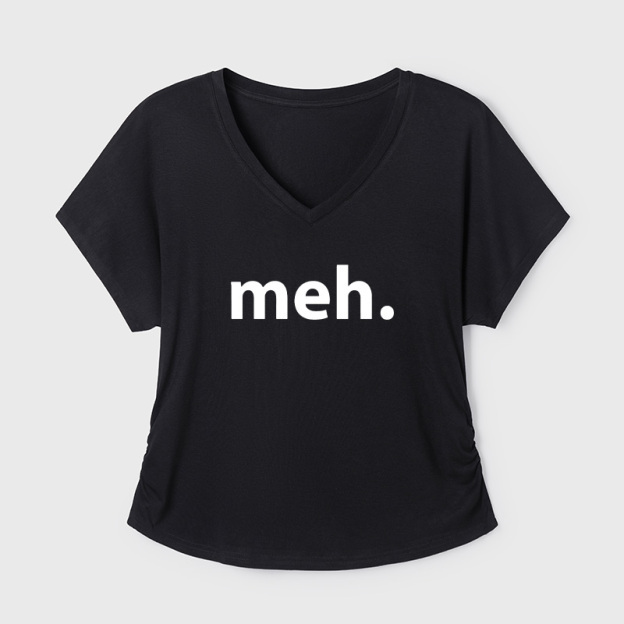 Meh Geek Dolman Sleeve V-Neck Shirt