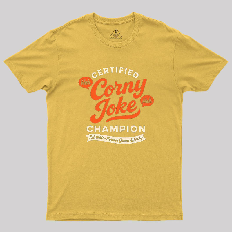 Retro Certified Corny Joke Geek T-Shirt
