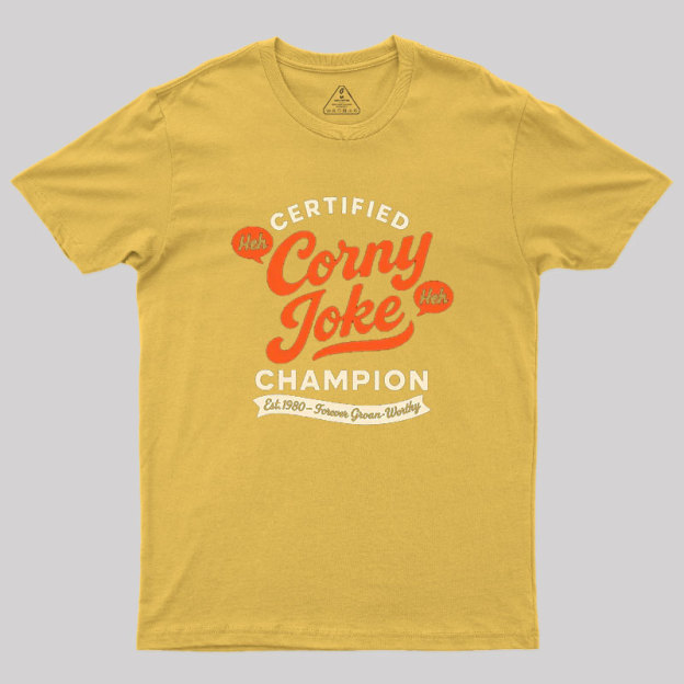 Retro Certified Corny Joke Geek T-Shirt