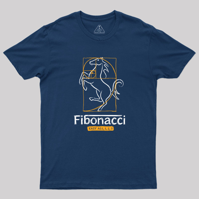 Fibonacci Easy As 1123- Geek T-Shirt
