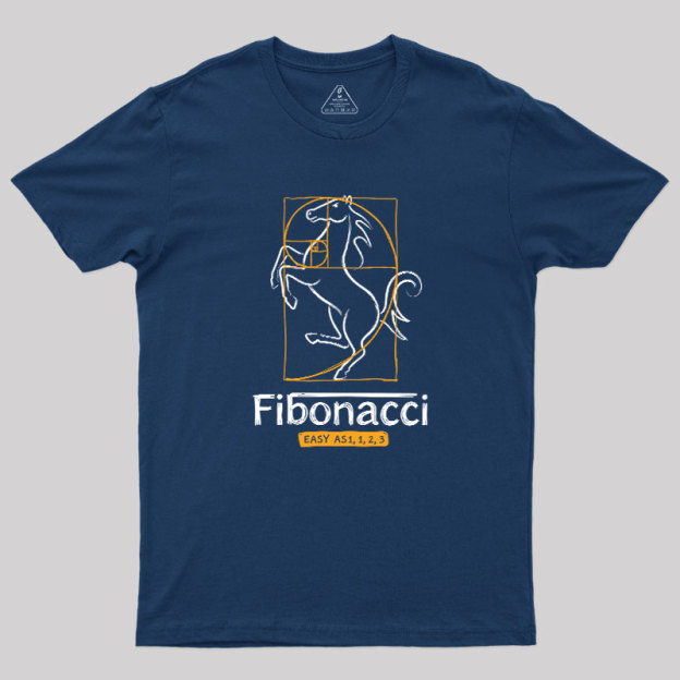 Fibonacci Easy As 1123- Geek T-Shirt