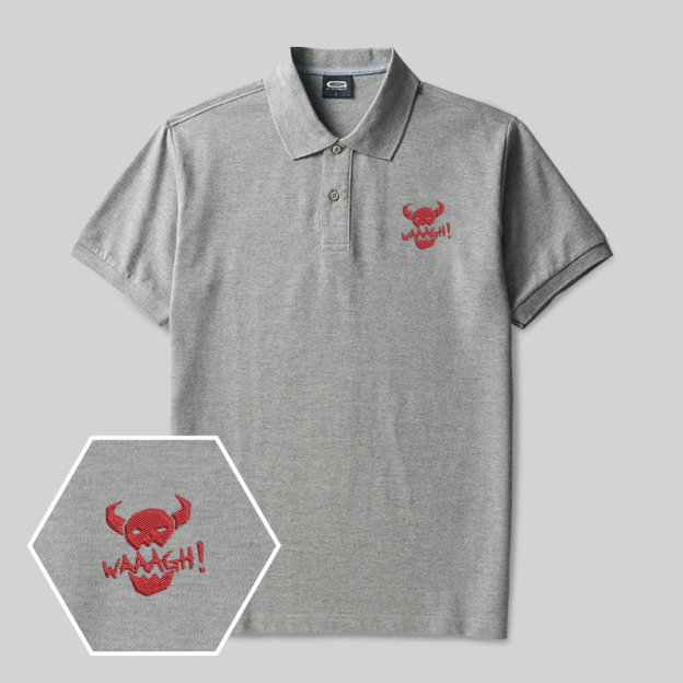 Waaagh Geek Embroidered Polo Shirts