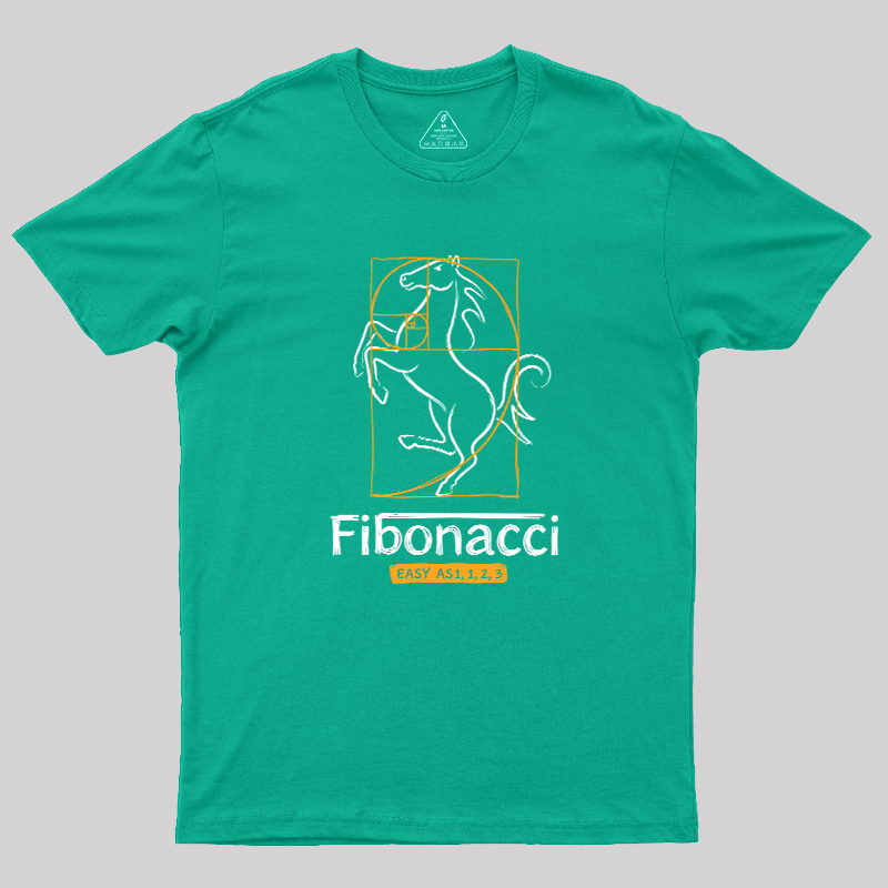 Fibonacci Easy As 1123- Geek T-Shirt