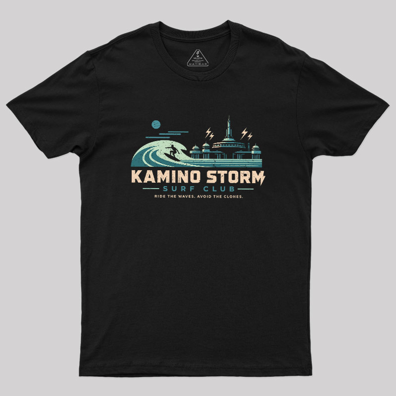 Galactic Stilt City Surfing Club Geek T-Shirt