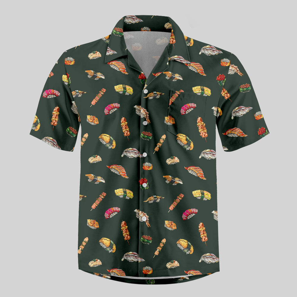 Sushi Board Button Up Pocket Shirt