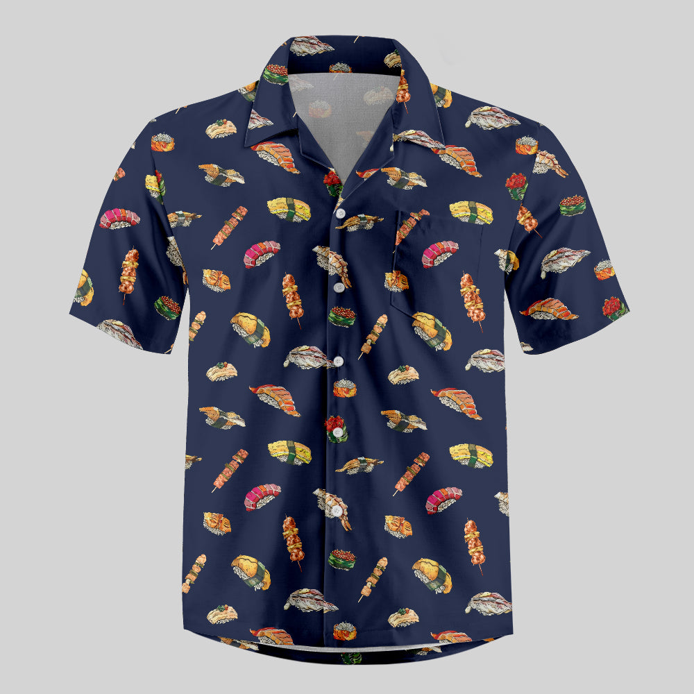 Sushi Board Button Up Pocket Shirt