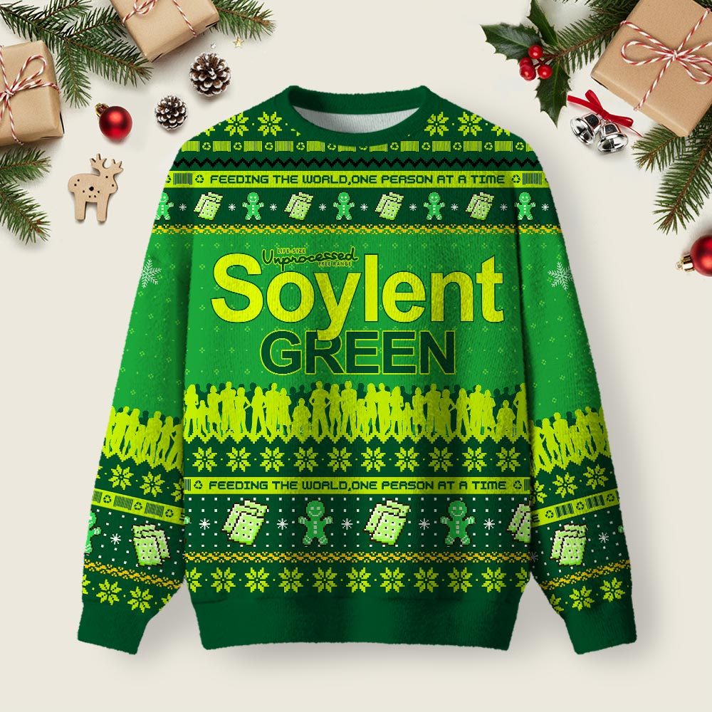 Geeksoutfit Soylent Green Ugly Christmas Sweater Sweatshirt for Sale