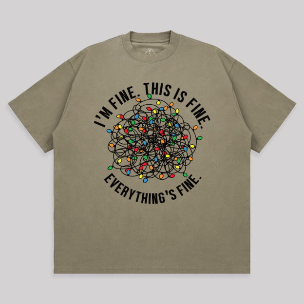I am Fine Unisex Oversized T-shirt