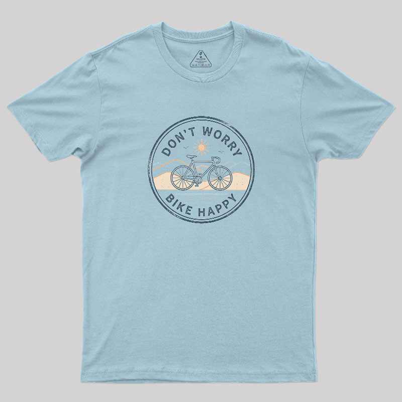 Bike Happy Badge Geek T-Shirt