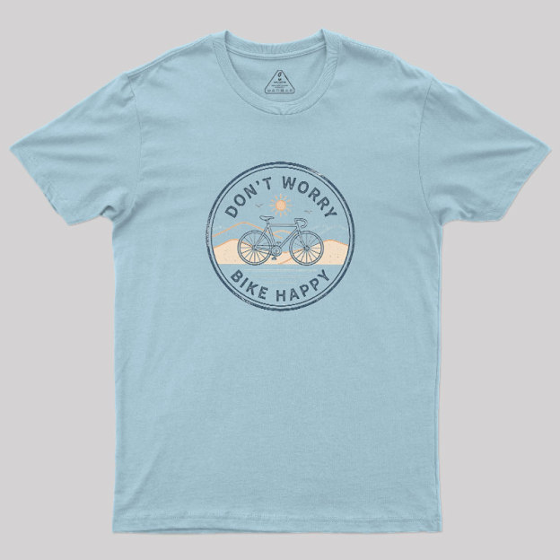 Bike Happy Badge Geek T-Shirt