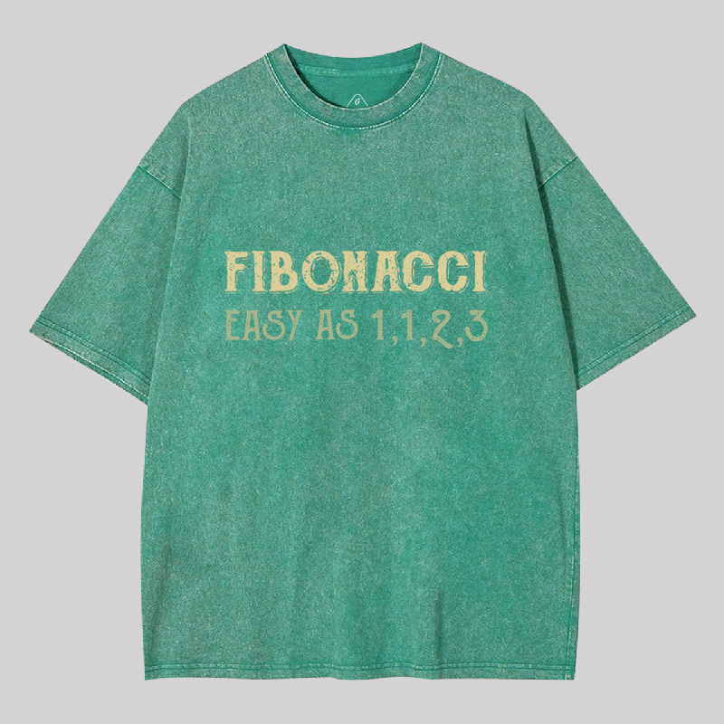 Easy As 1123 Geek Washed T-shirt