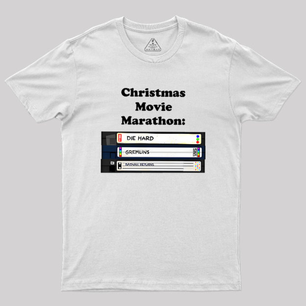 Christmas Movie Marathon Geek T-Shirt