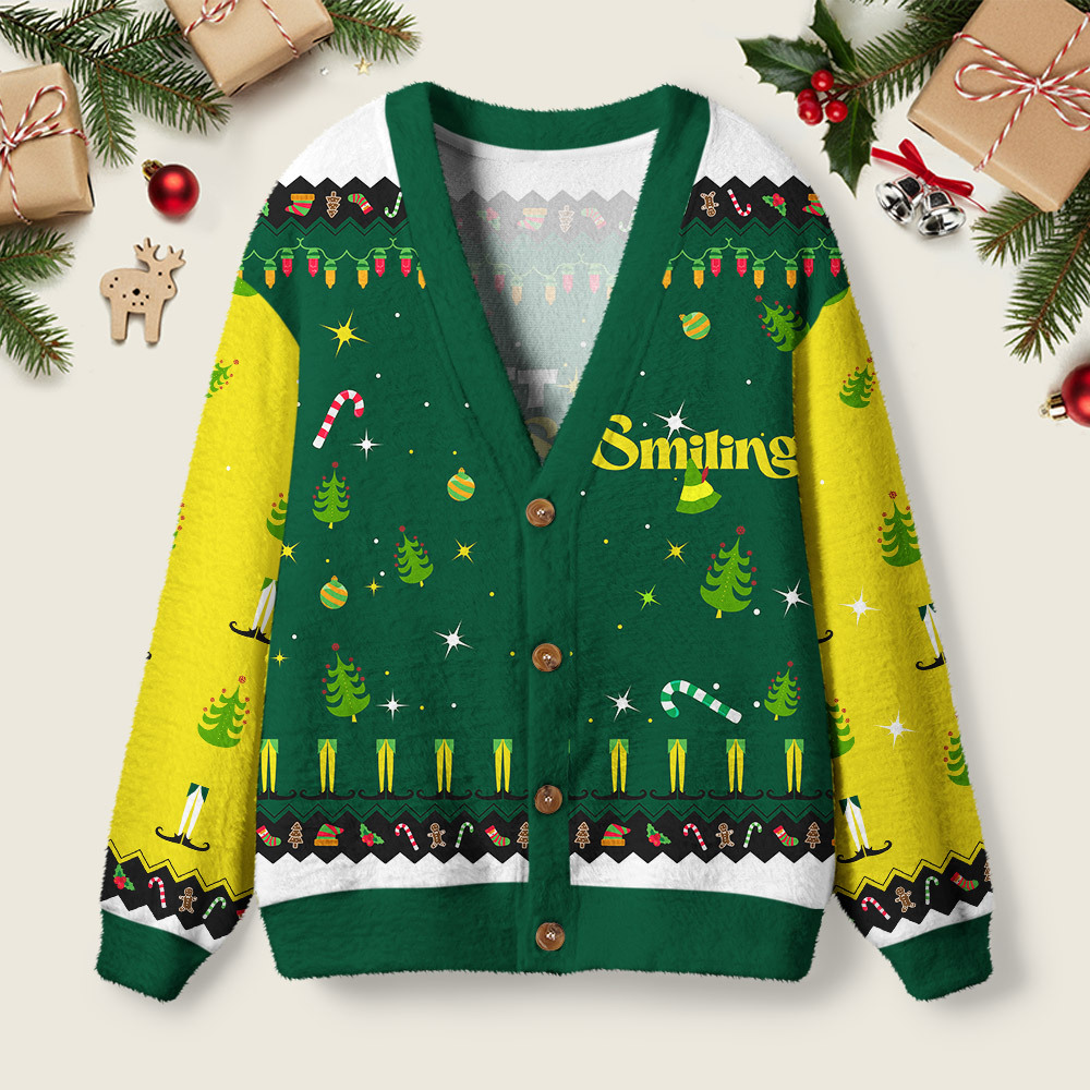Geeksoutfit I Just Like To Smile Geek Ugly Cardigan Sweaters  for Sale