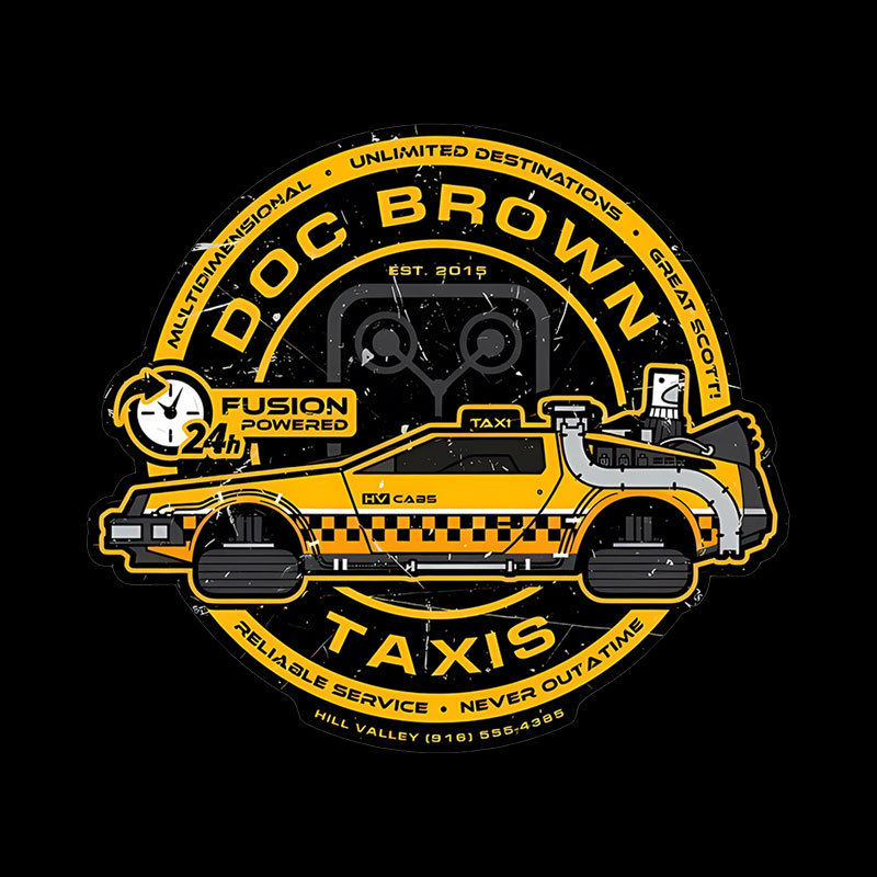 Doc Brown Taxis Geek T-Shirt