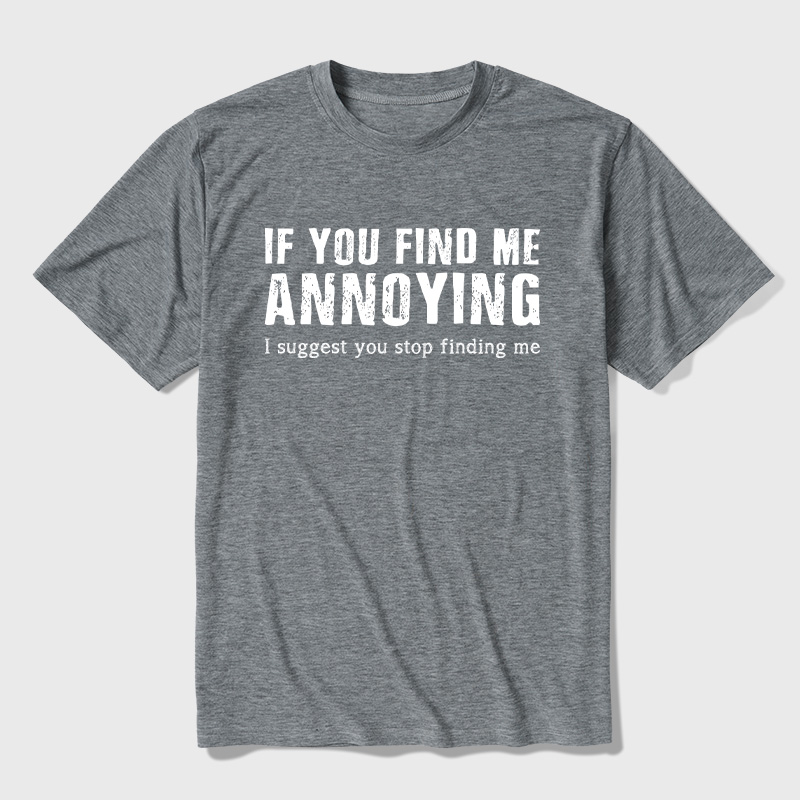 Stop Finding Me Ultra Soft Heather Tee